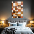Abstractes Kunstwerk Braun Beige Und Weiss