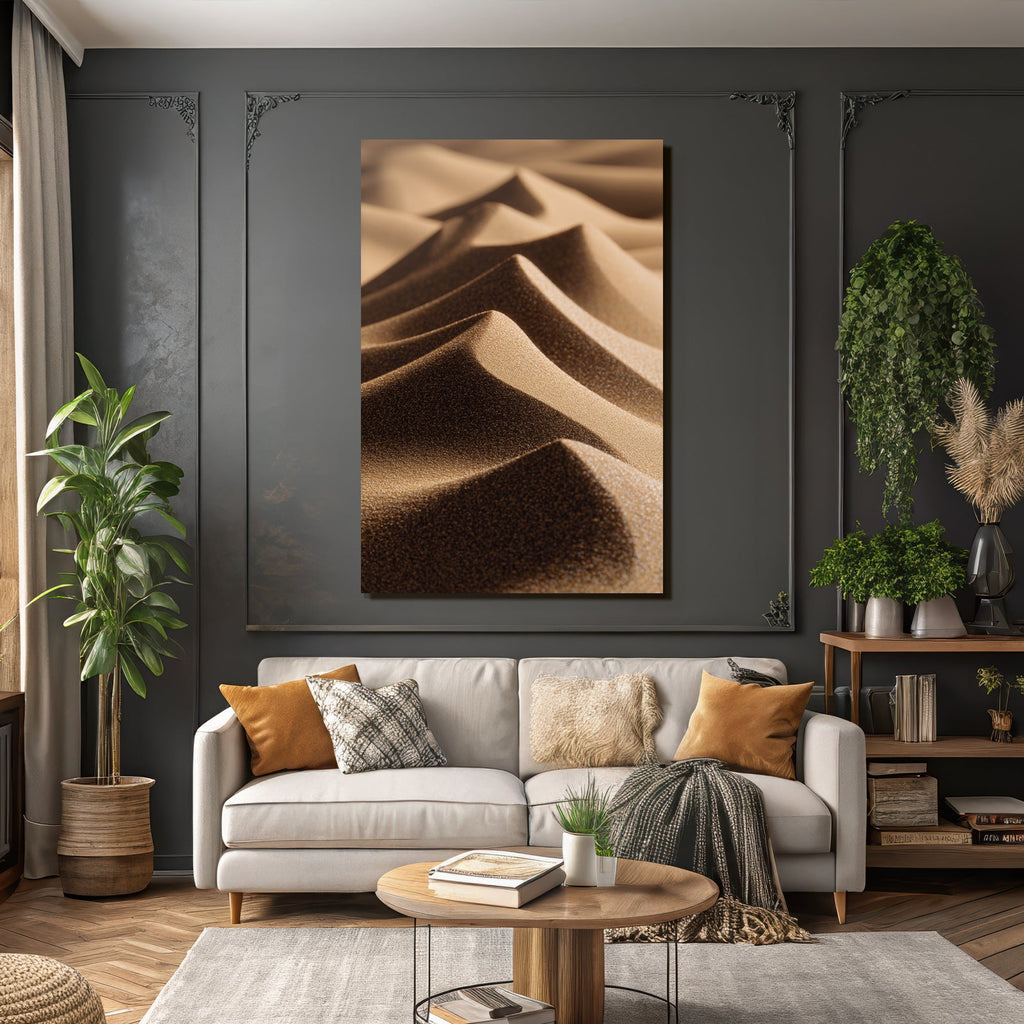 Sanddünen Undulations Mit Lichtschatten