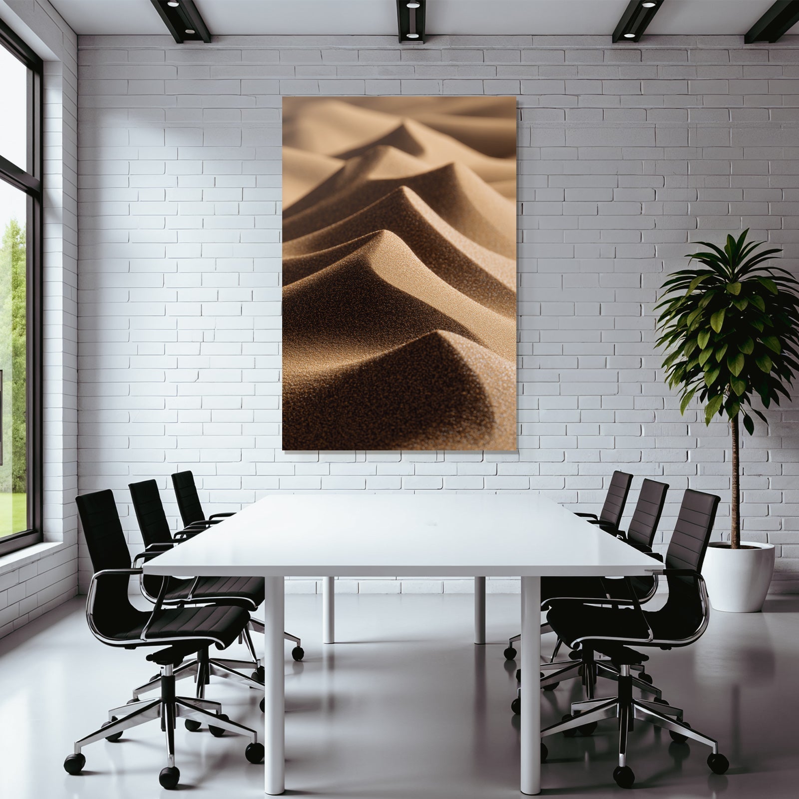 Sanddünen Undulations Mit Lichtschatten