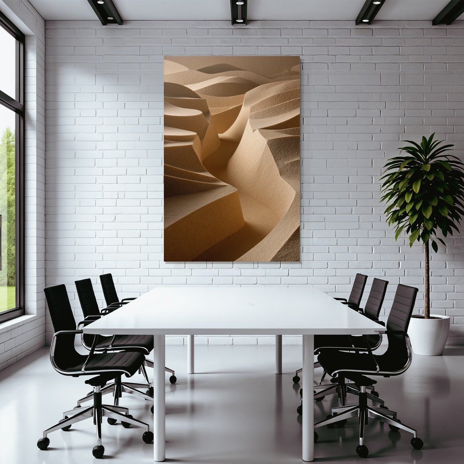 Sandlandschaft Skulptiertes Material Welligkeit Und Valleys
