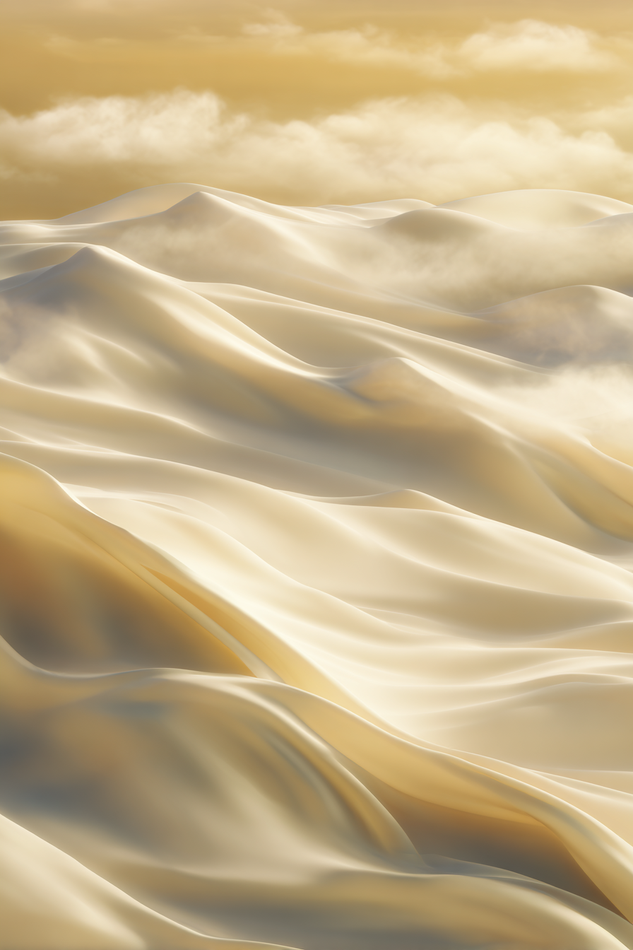 Sanfte Undulating Dünen Im Sonnenuntergang | Gold und Beige | Farbenwelten