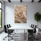 Sanfter Flüssender Stoff Beige Smooth Silky Textur