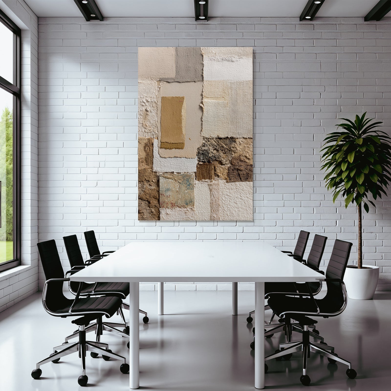 Texturierte Wand Collage Erdtöne Kunst Inspiration