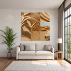 Braun Beige Texturen Collage Natürliche Elemente