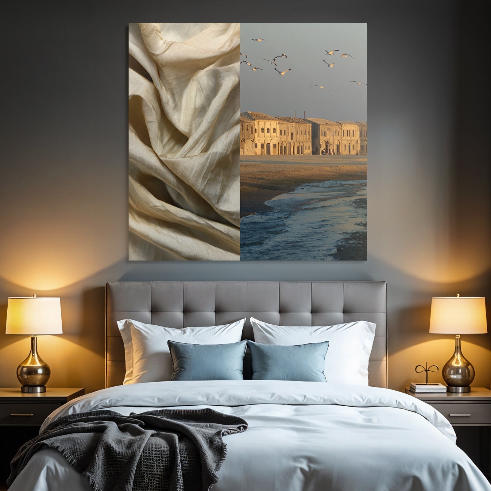 Crumpled Silk And Coastal Scenery