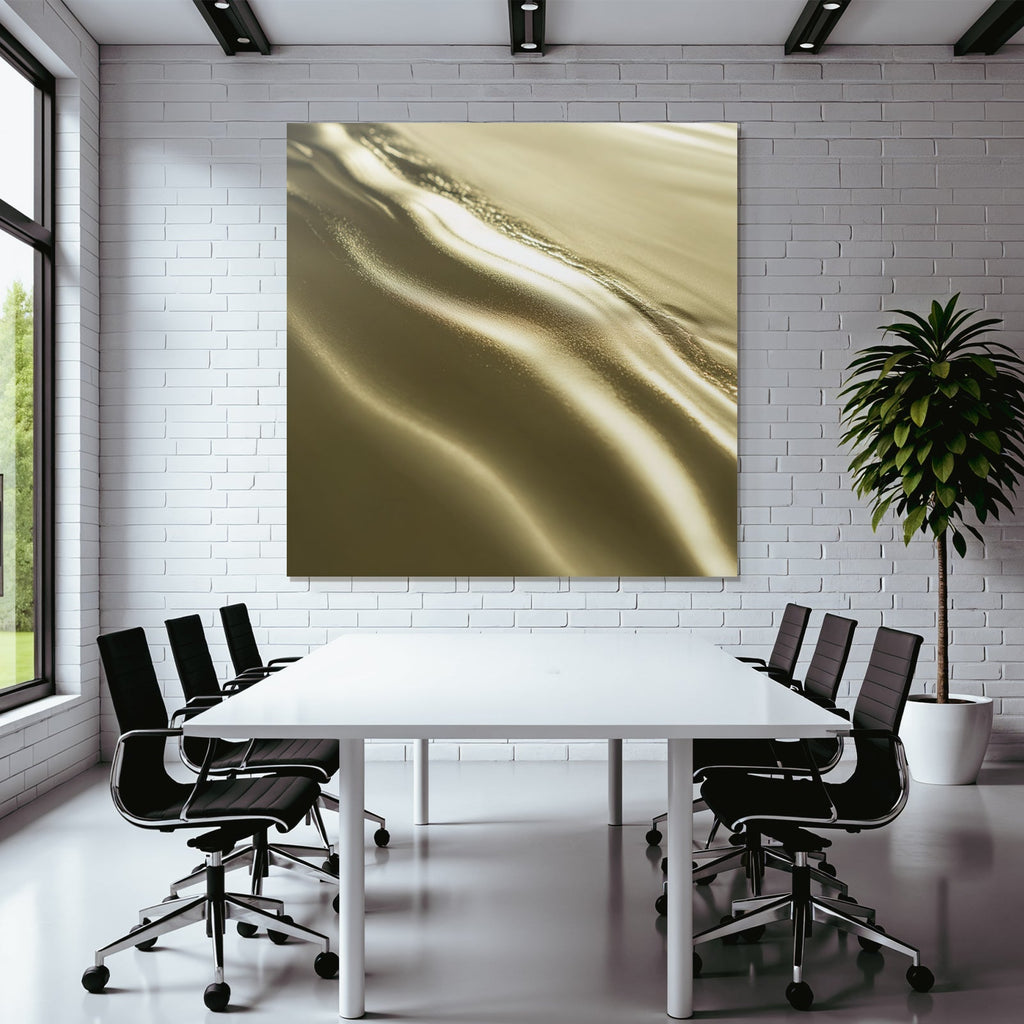 Glänzende Reflektierende Oberfläche Mit Goldfarbener Nuance