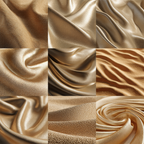 Goldene Stoffe Texturen Detailaufnahme Drapierung Schimmer Muster | Gold und Beige | Farbenwelten