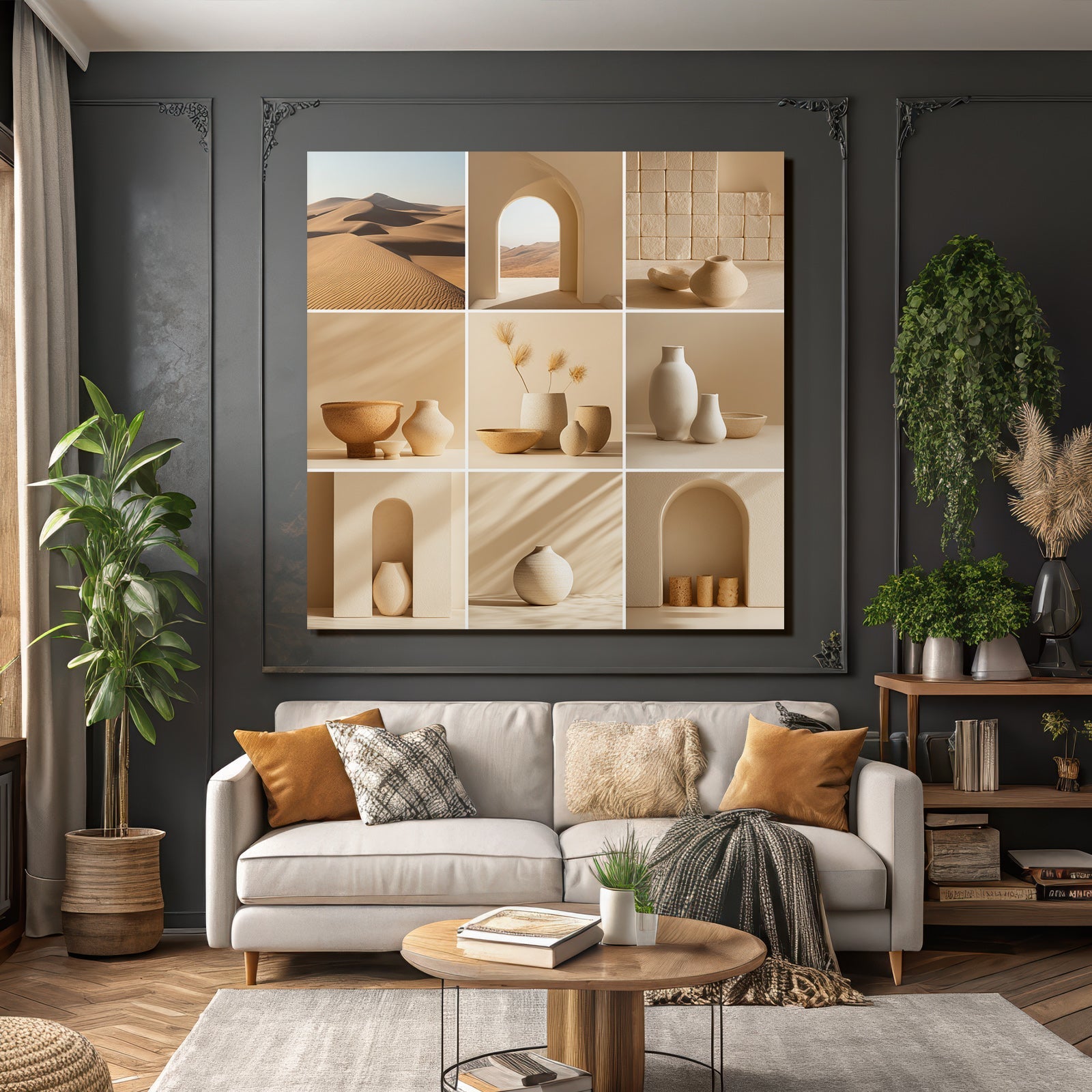 Natur Und Modernes Design Collage