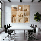Natur Und Modernes Design Collage