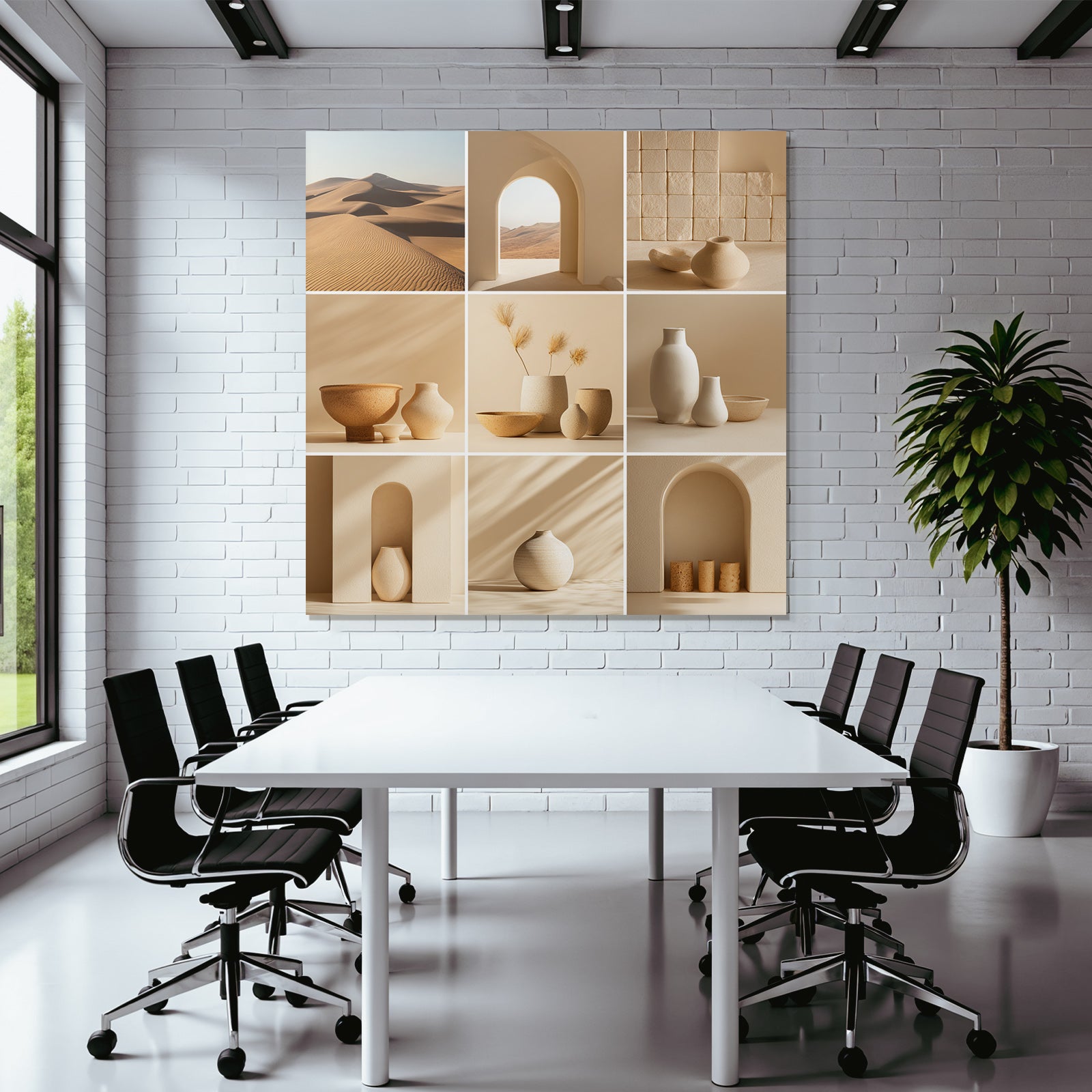 Natur Und Modernes Design Collage