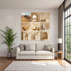 Natur Und Modernes Design Collage
