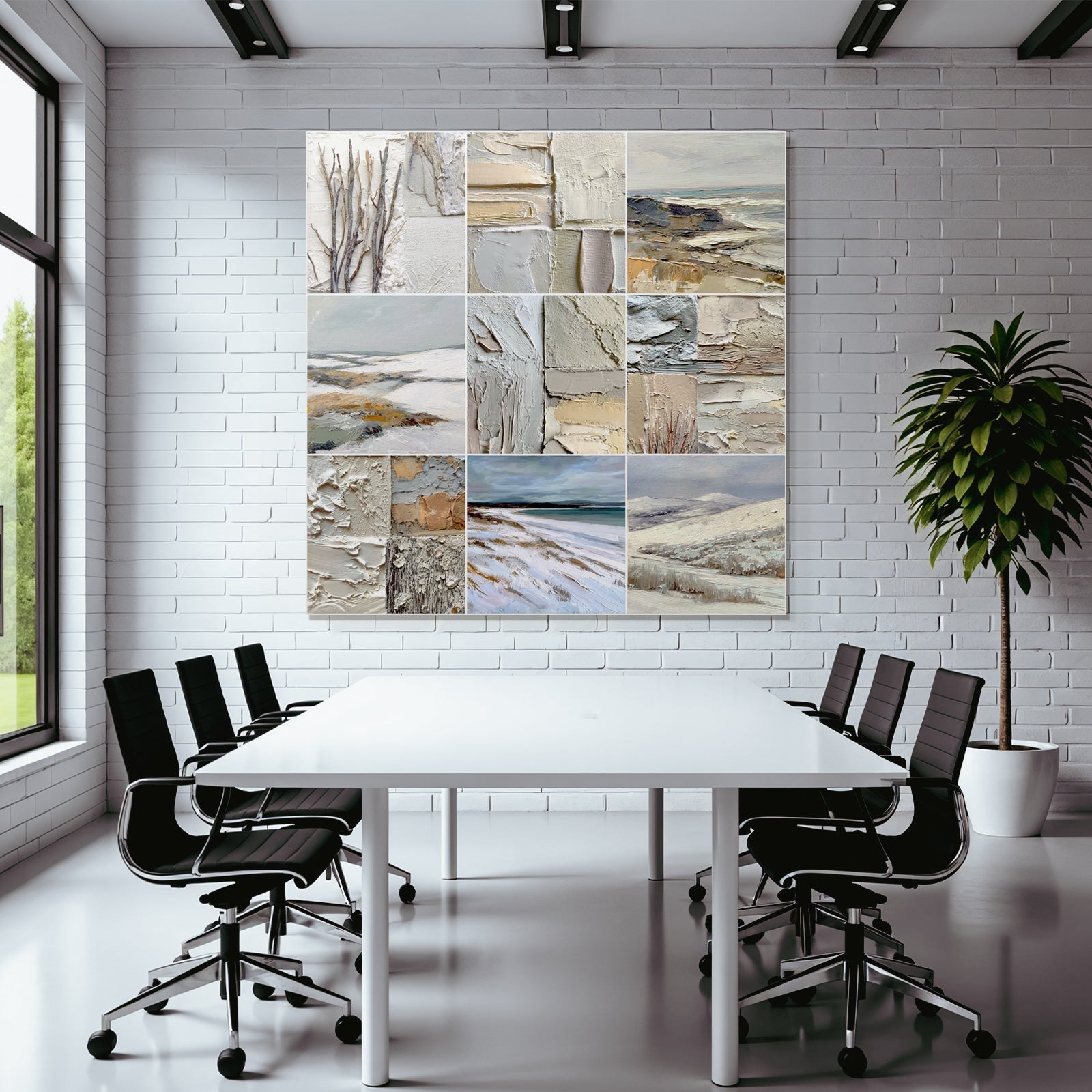 Natur Und Textur Kunst Collage