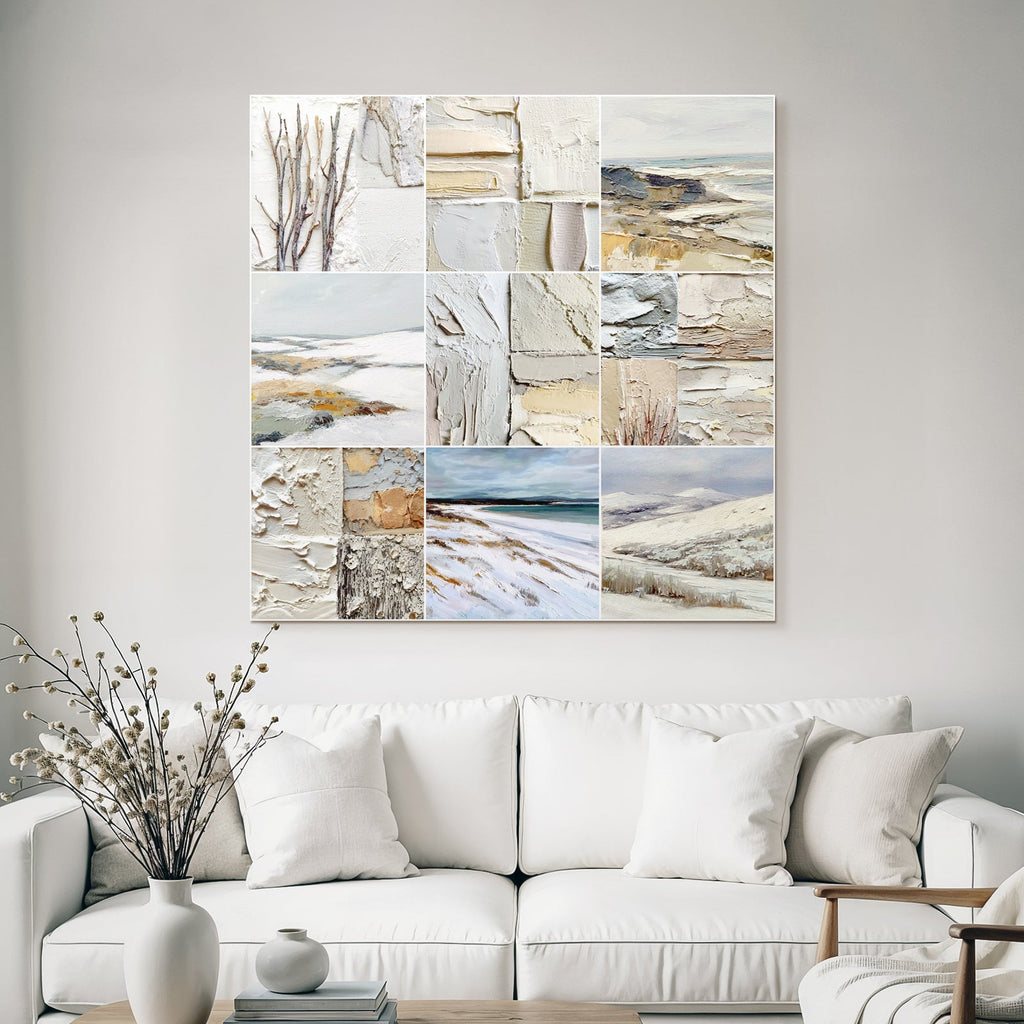 Natur Und Textur Kunst Collage