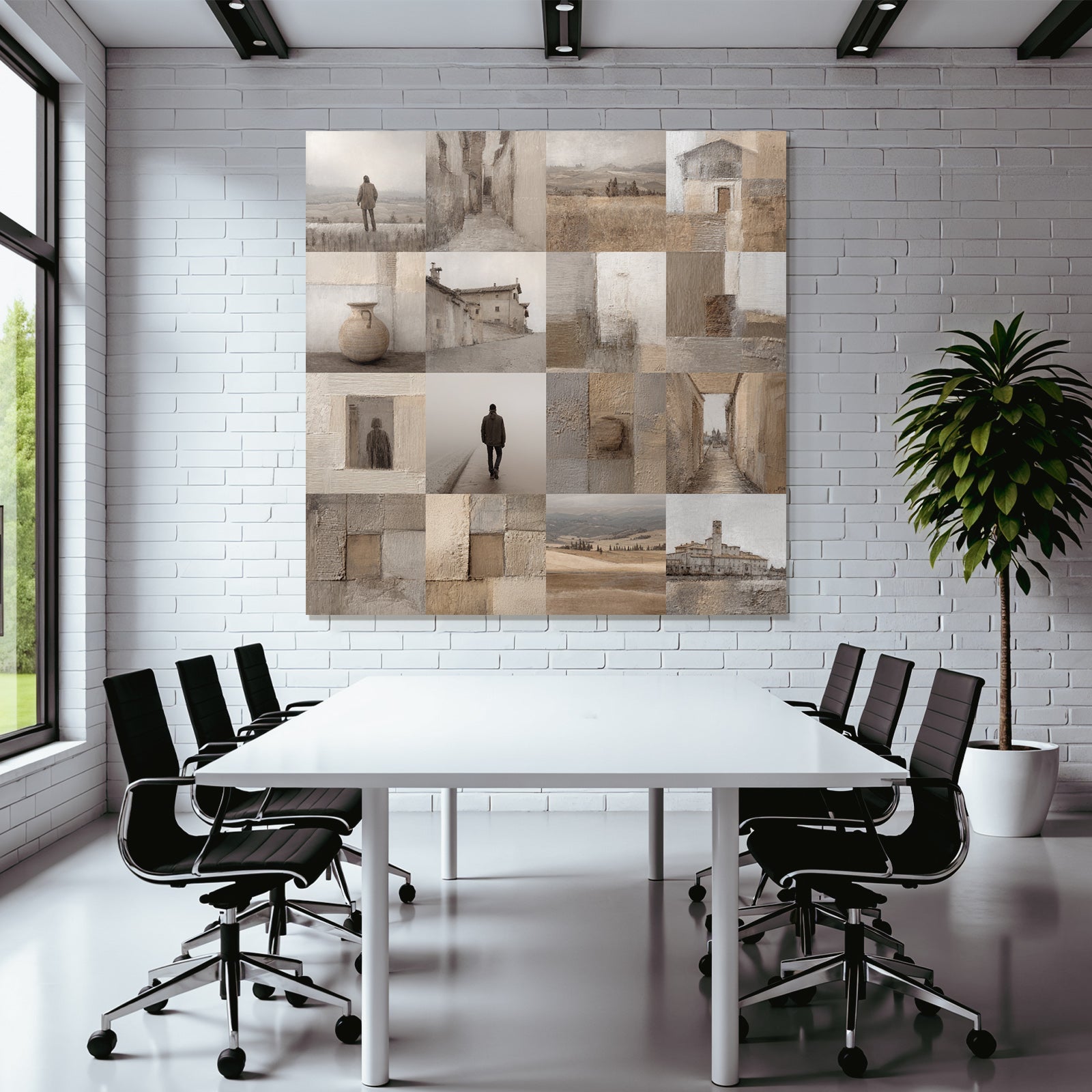 Ruhige Landschafts Collage Italienische Landschaft Gemütlich