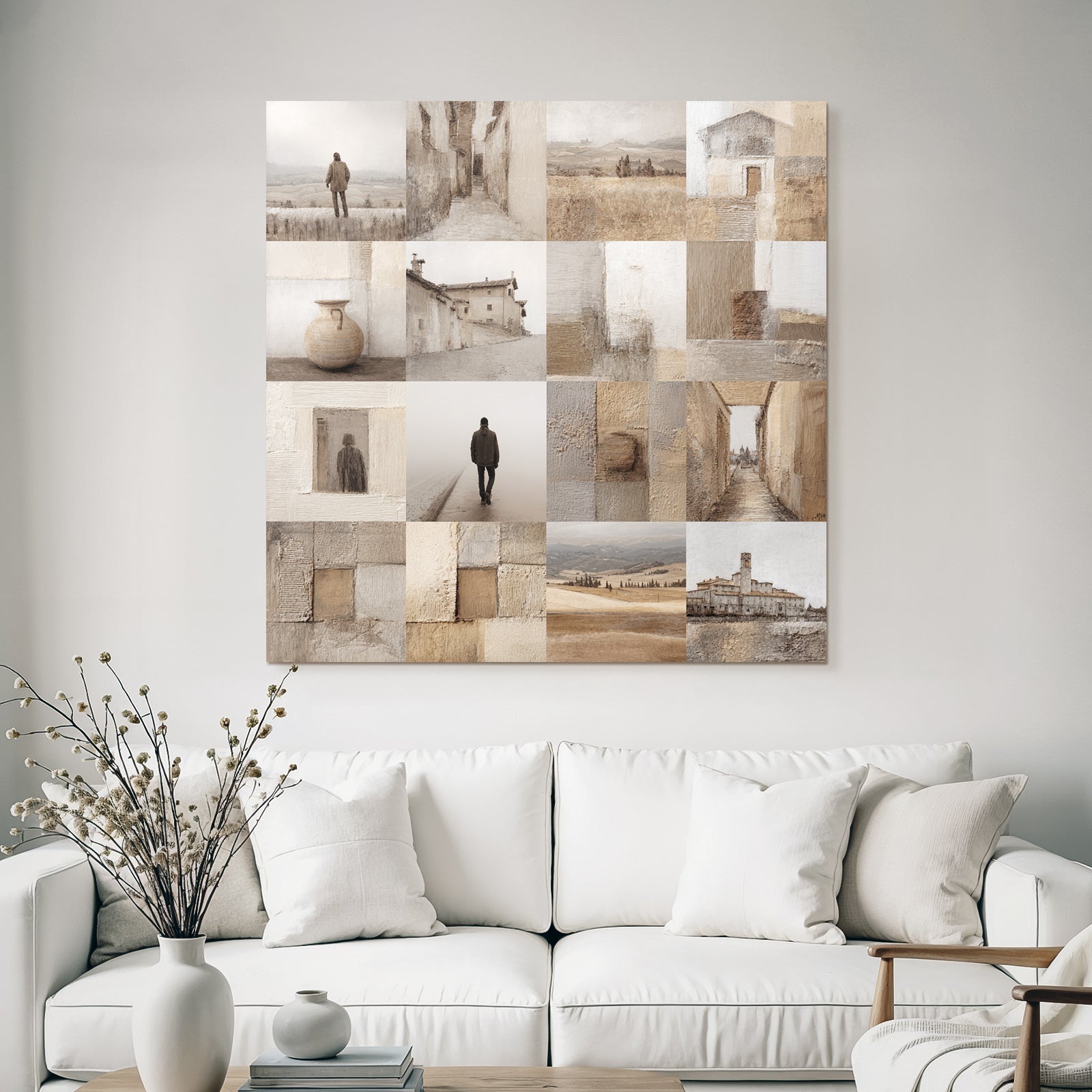 Ruhige Landschafts Collage Italienische Landschaft Gemütlich