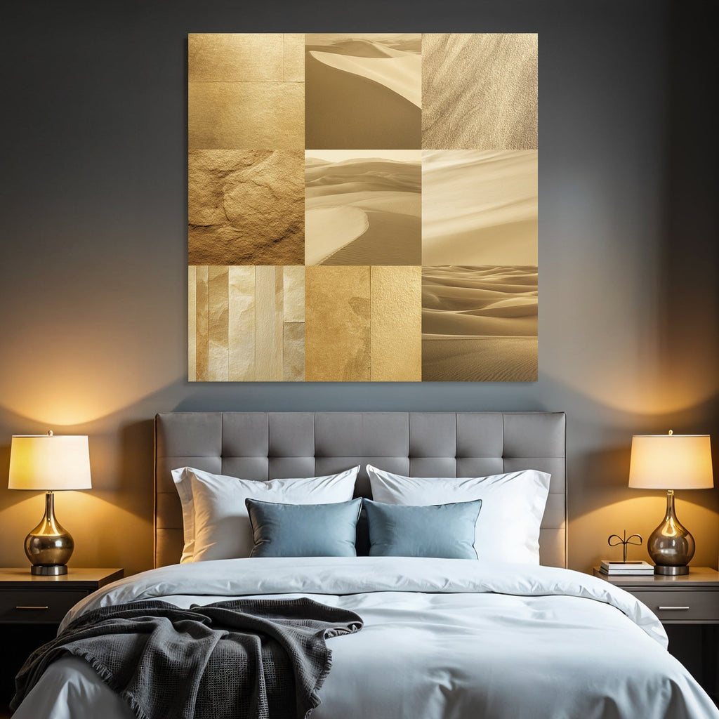Sandige Oberflächen Goldene Töne Beige Texturen Landschaften