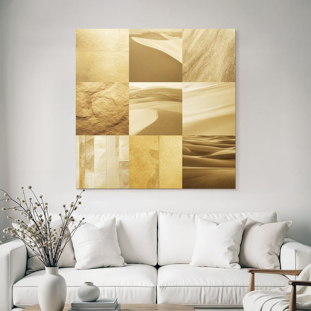 Sandige Oberflächen Goldene Töne Beige Texturen Landschaften