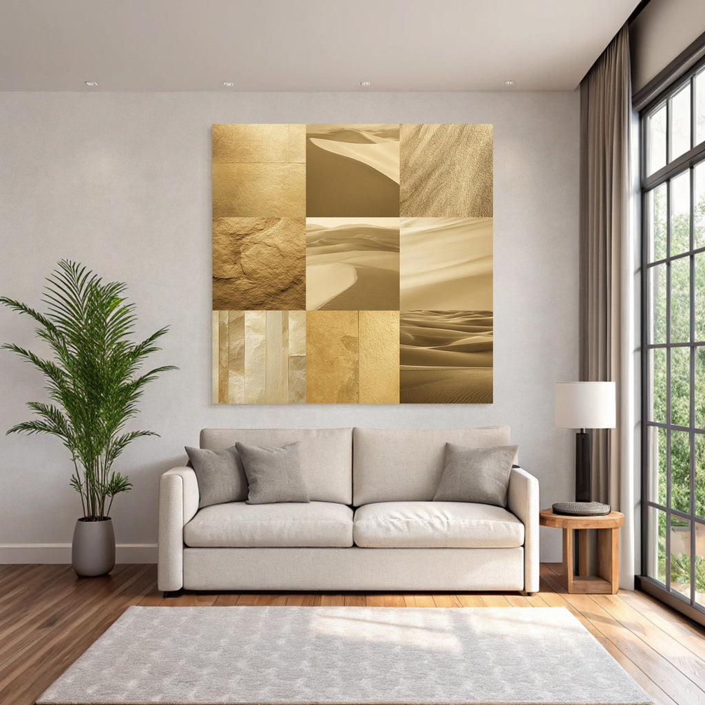 Sandige Oberflächen Goldene Töne Beige Texturen Landschaften