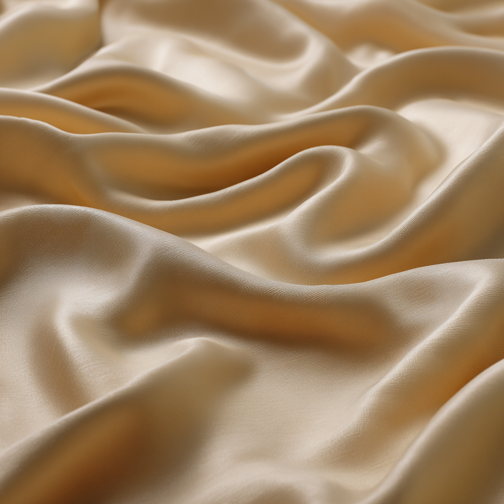 Sanfter Stoff Seidenglanz | Gold und Beige | Farbenwelten
