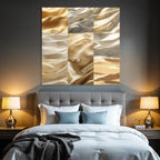 Texturen Von Stoffen Gold Creme Beige Satin Seidenstoffe