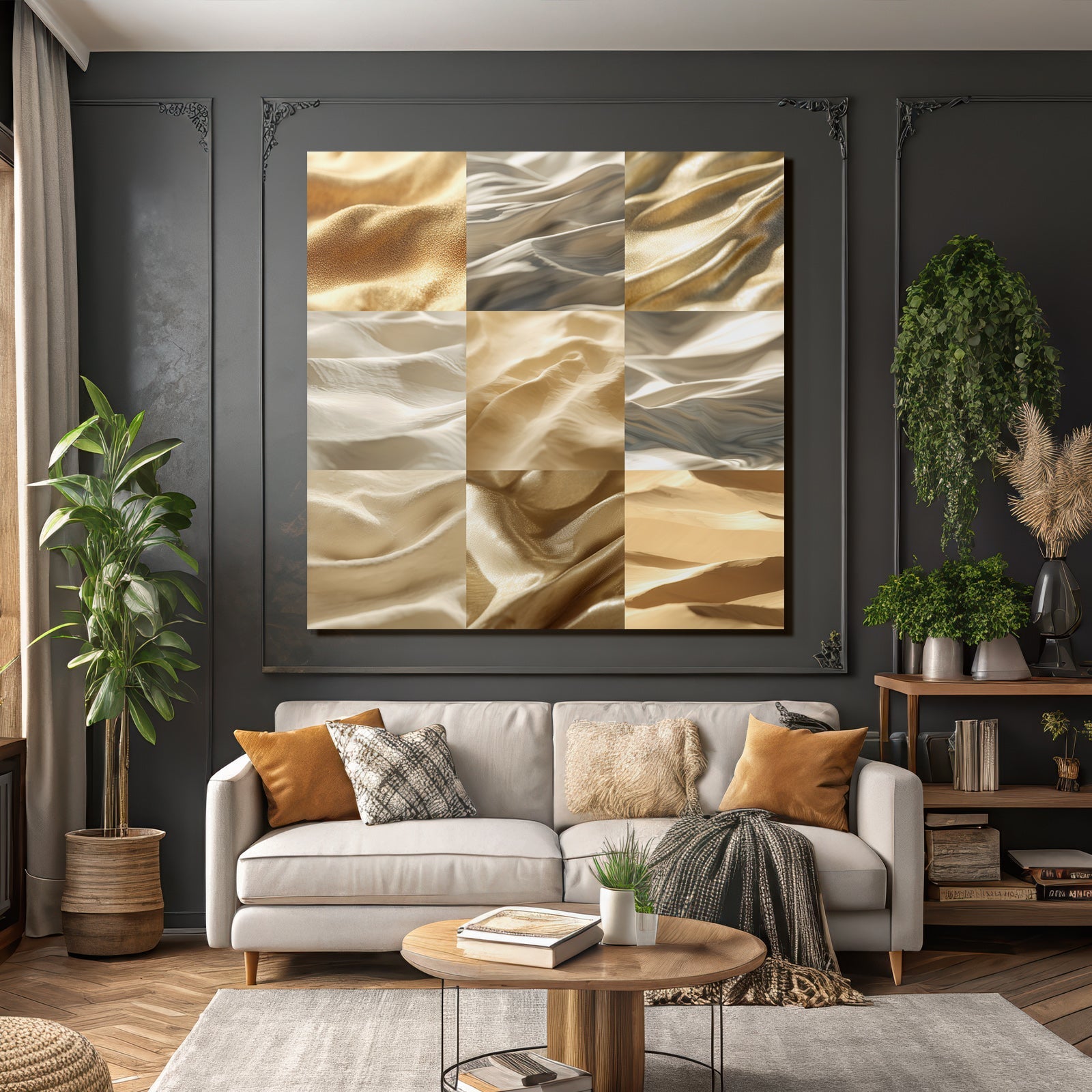 Texturen Von Stoffen Gold Creme Beige Satin Seidenstoffe