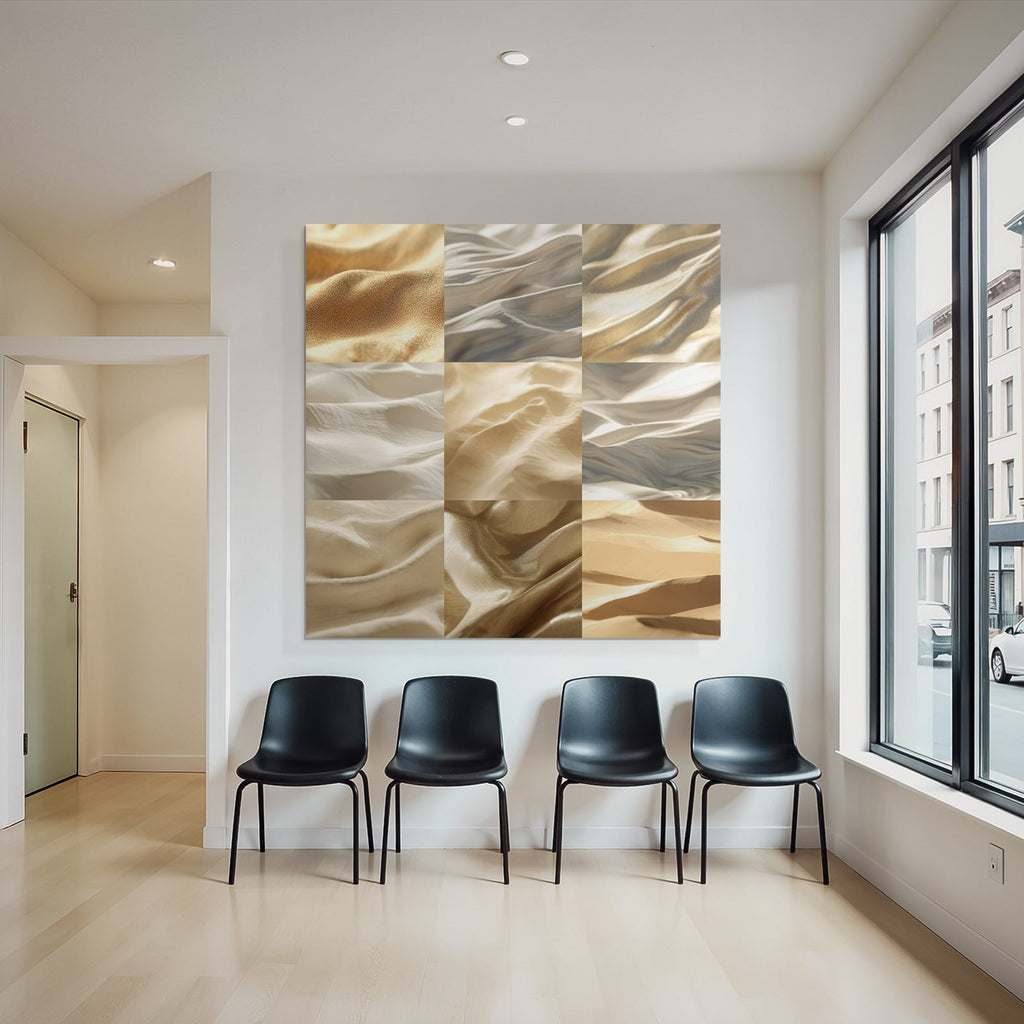 Texturen Von Stoffen Gold Creme Beige Satin Seidenstoffe