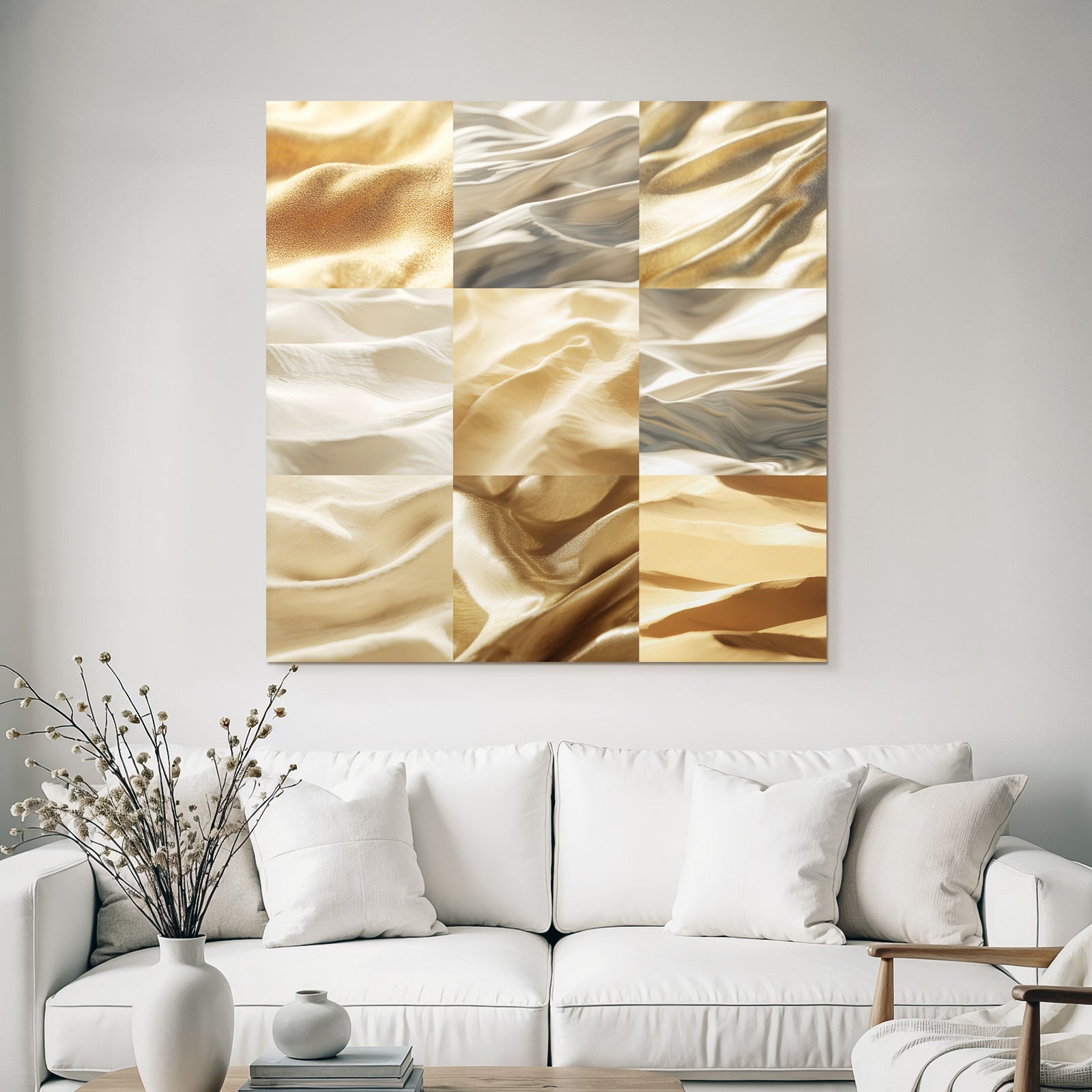 Texturen Von Stoffen Gold Creme Beige Satin Seidenstoffe