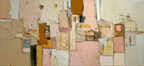 Abstrakte Malerische Geometrische Formen In Beige Rosa Und Weiss | Gold und Beige | Farbenwelten