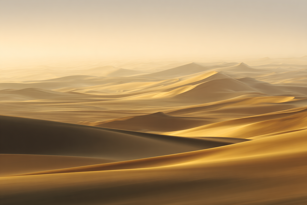 Sanddünen Im Goldenen Licht Dessertlandschaft | Gold und Beige | Farbenwelten