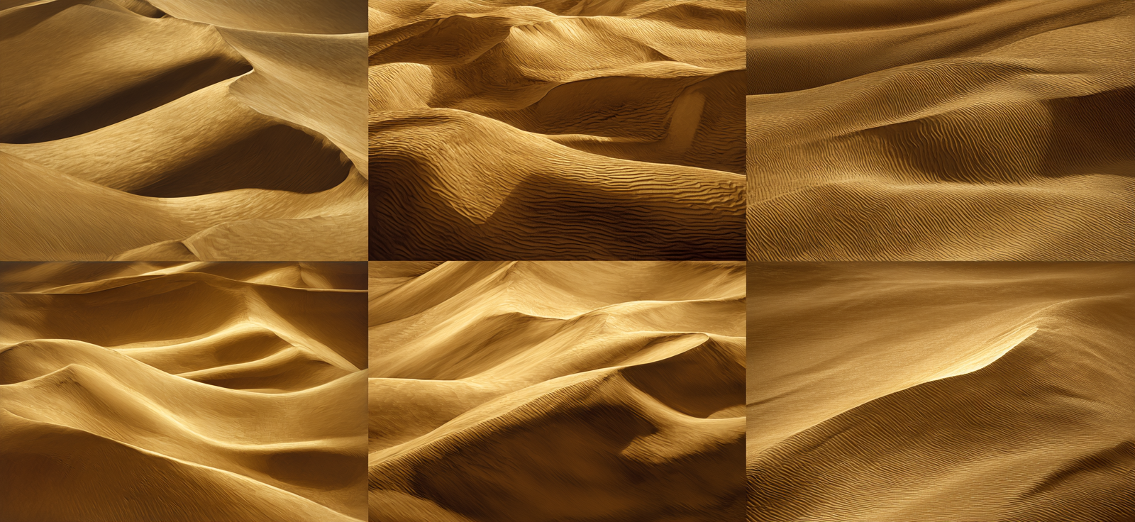 Sanddünen Texturen Natur Patterns Collage | Gold und Beige | Farbenwelten