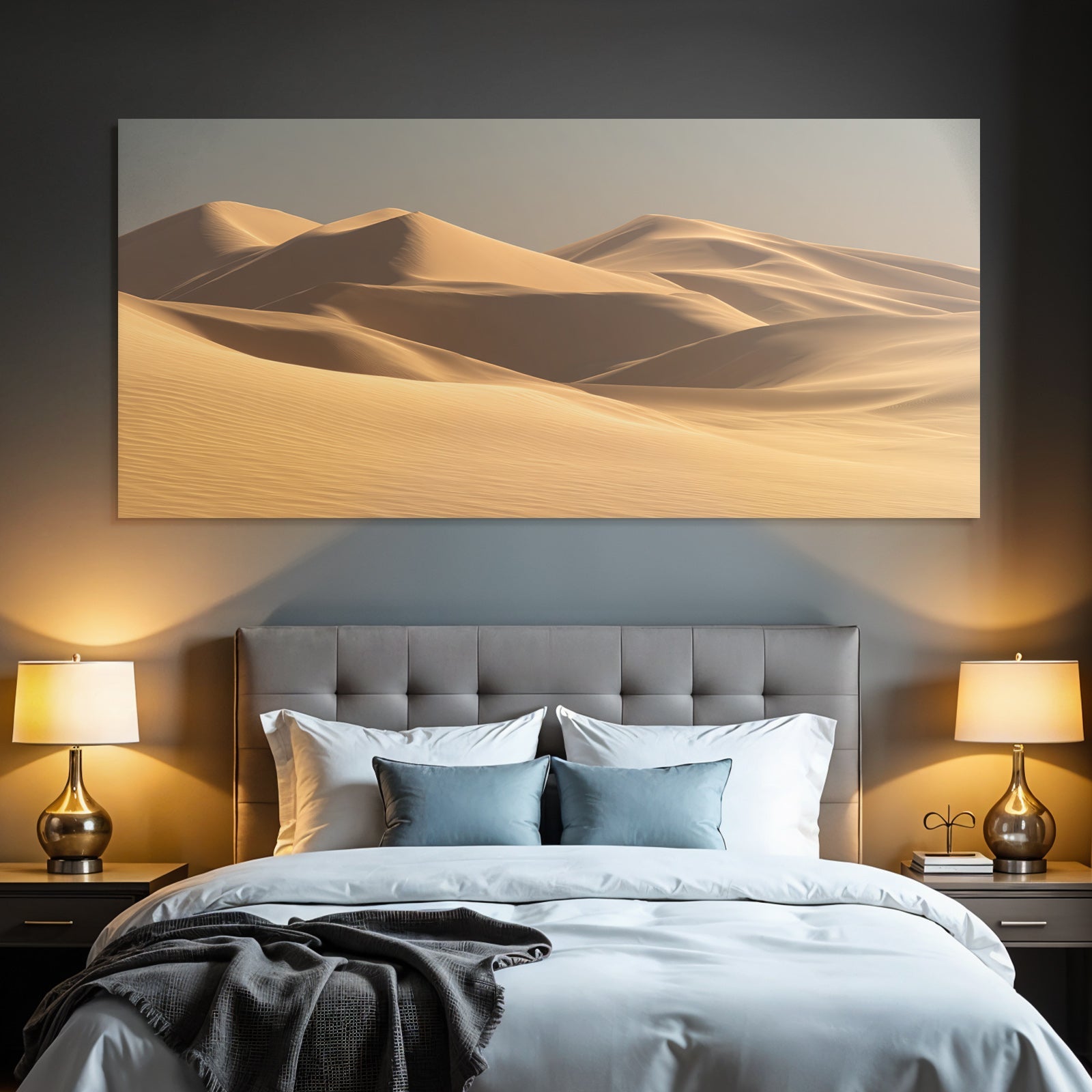 Sanddünenlandschaft Warmfarbpalette Naturliche Schönheit