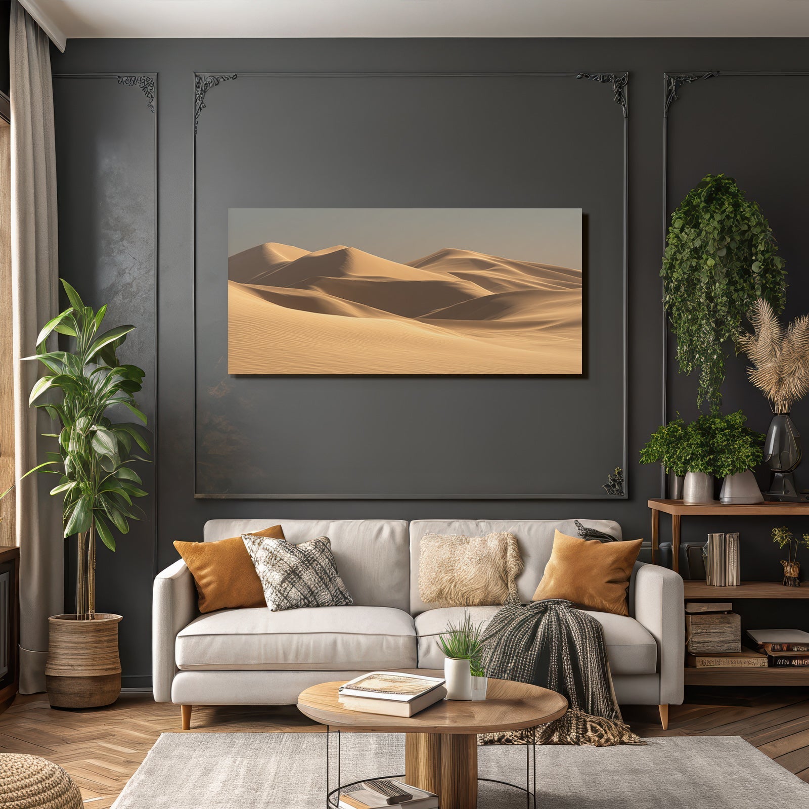 Sanddünenlandschaft Warmfarbpalette Naturliche Schönheit