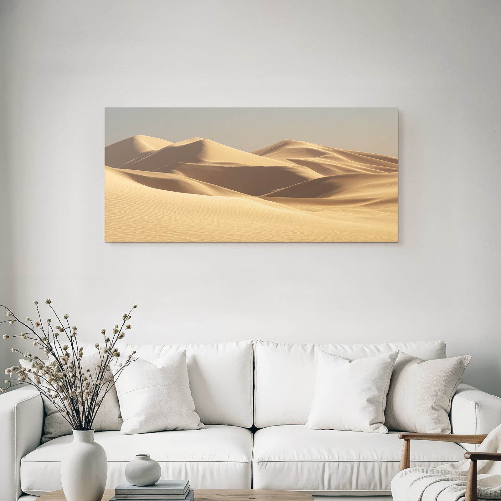 Sanddünenlandschaft Warmfarbpalette Naturliche Schönheit