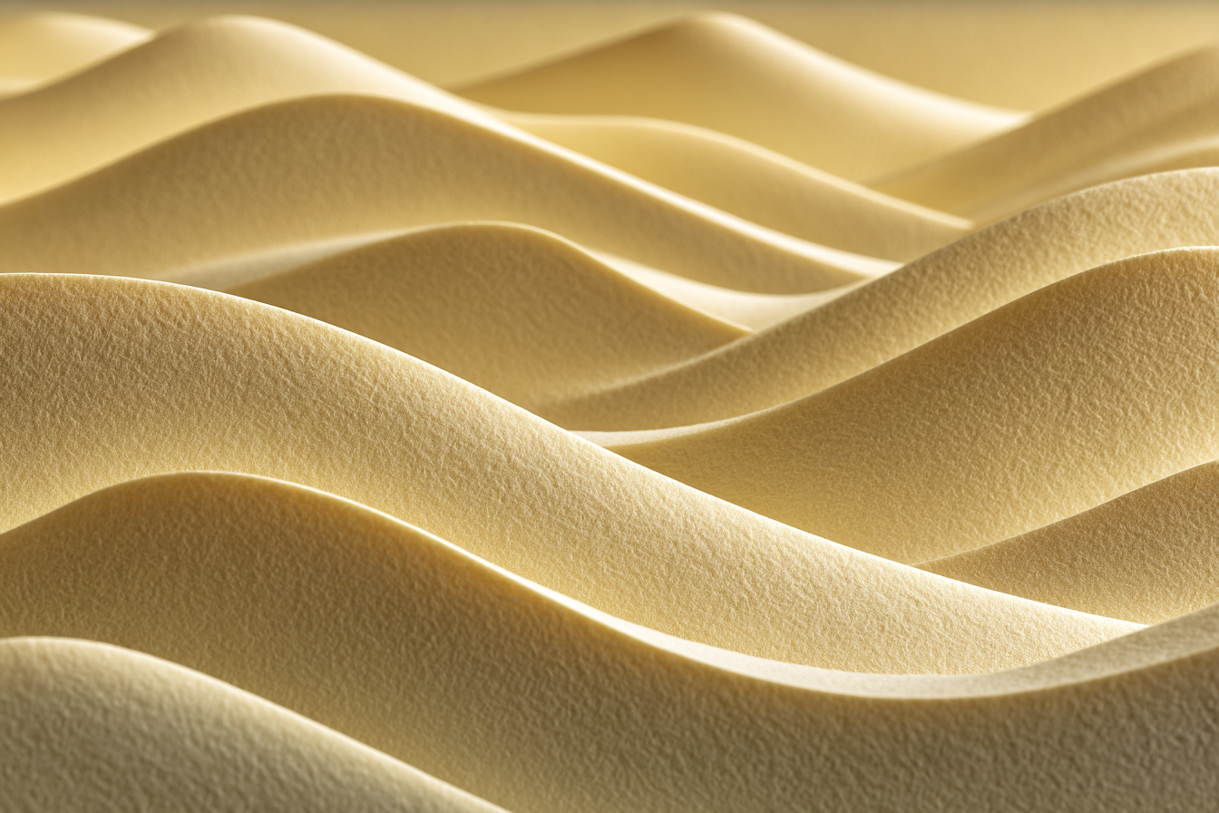Wellengestaltete Strukturen In Sanften Gelben Tönen | Gold und Beige | Farbenwelten