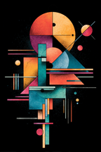 Neon Und Popfarben Abstraktes Arrangement Geometrischer Formen Mit Vibranten Farben | Neon und Popfarben | Farbenwelten