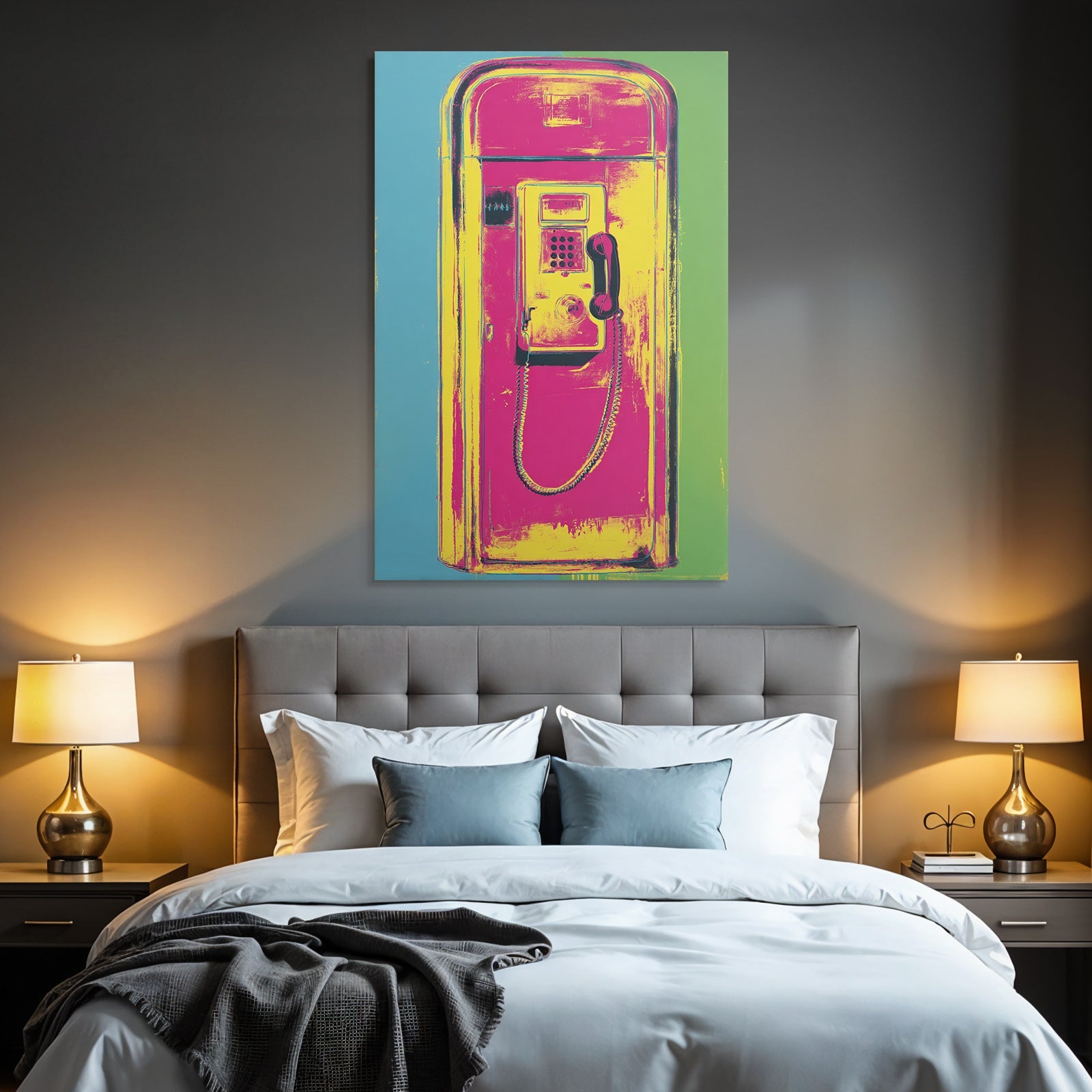 Neon Und Popfarben Bunte Darstellung Eines Munzwählsystems Pop Art Stil