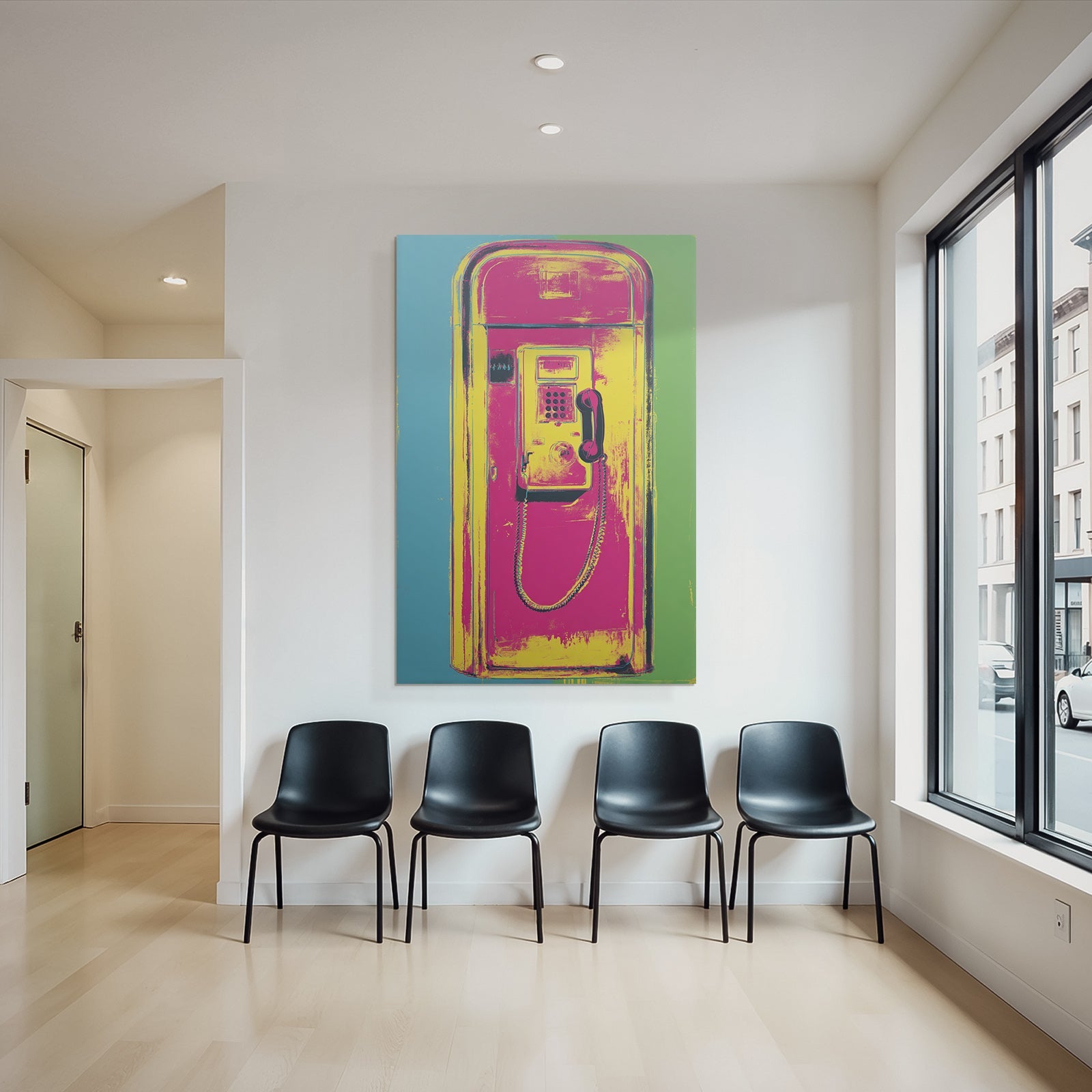 Neon Und Popfarben Bunte Darstellung Eines Munzwählsystems Pop Art Stil