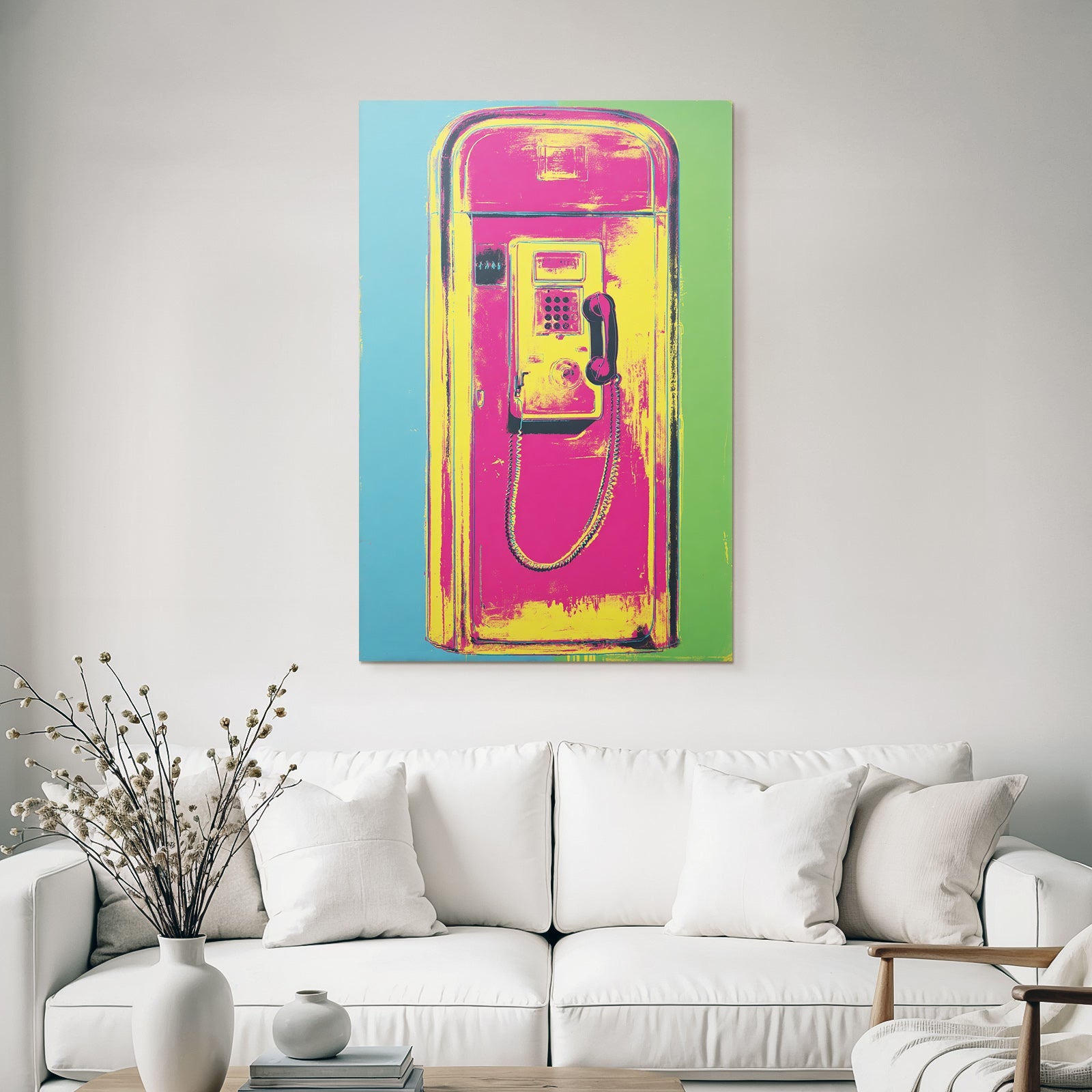 Neon Und Popfarben Bunte Darstellung Eines Munzwählsystems Pop Art Stil