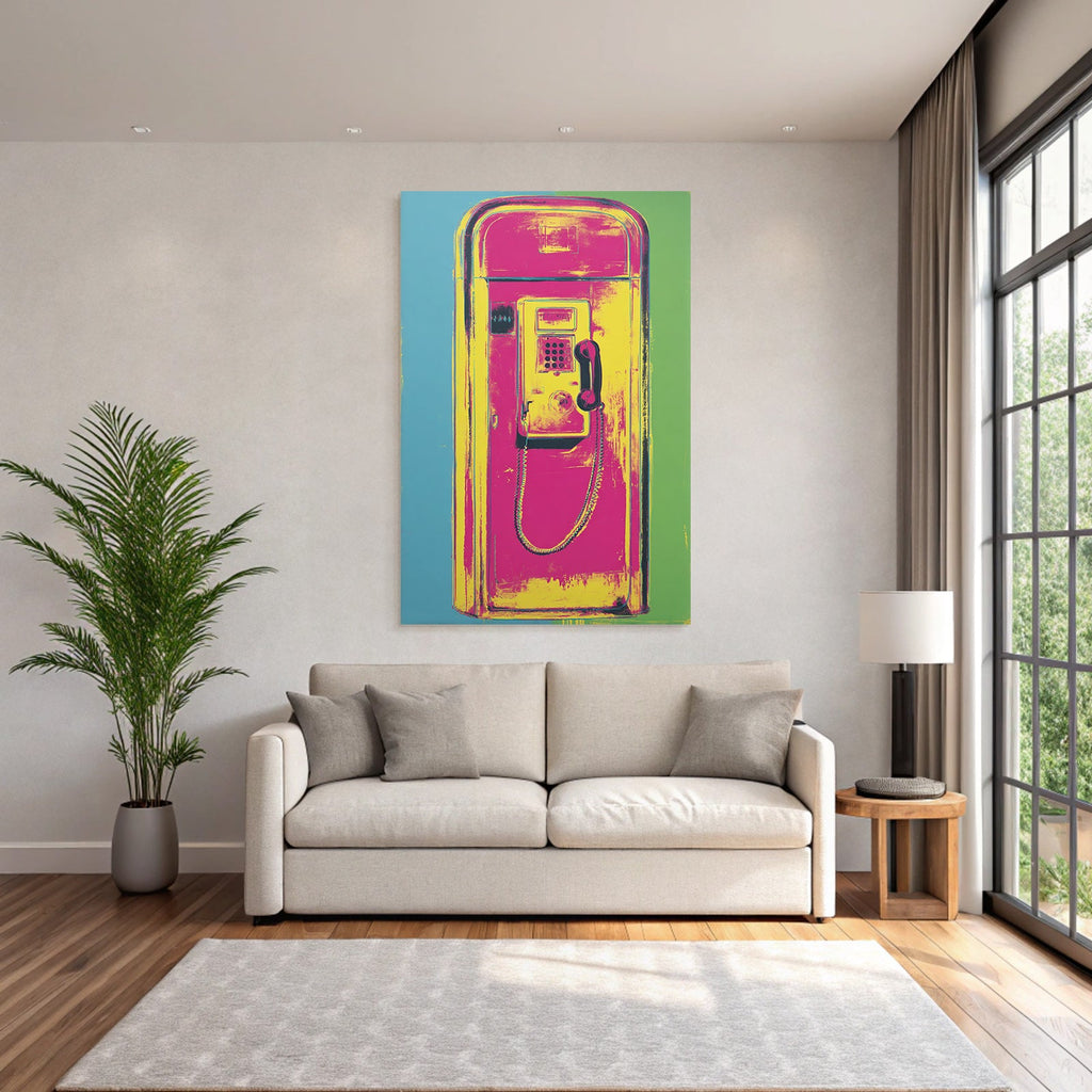 Neon Und Popfarben Bunte Darstellung Eines Munzwählsystems Pop Art Stil