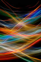 Neon Und Popfarben Bunte Lichtspuren Auf Dunklem Hintergrund | Neon und Popfarben | Farbenwelten