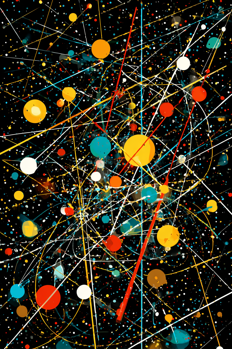 Neon Und Popfarben Kosmische Abstraktion Energetische Composition | Neon und Popfarben | Farbenwelten