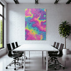Neon Und Popfarben Vibrante Swirls Abstract Design Farbenfroh Digital Art