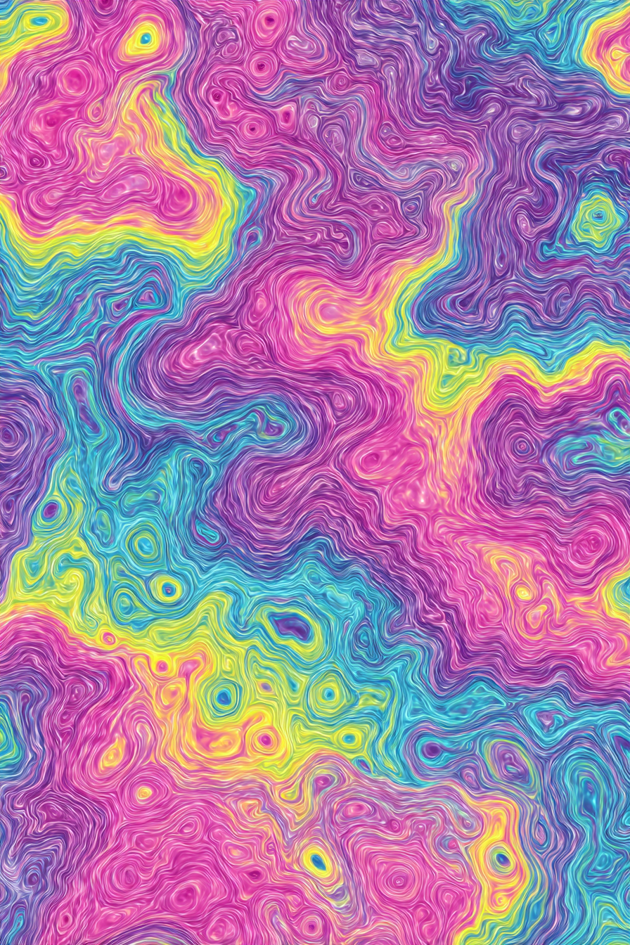 Neon Und Popfarben Vibrante Swirls Abstract Design Farbenfroh Digital Art | Neon und Popfarben | Farbenwelten