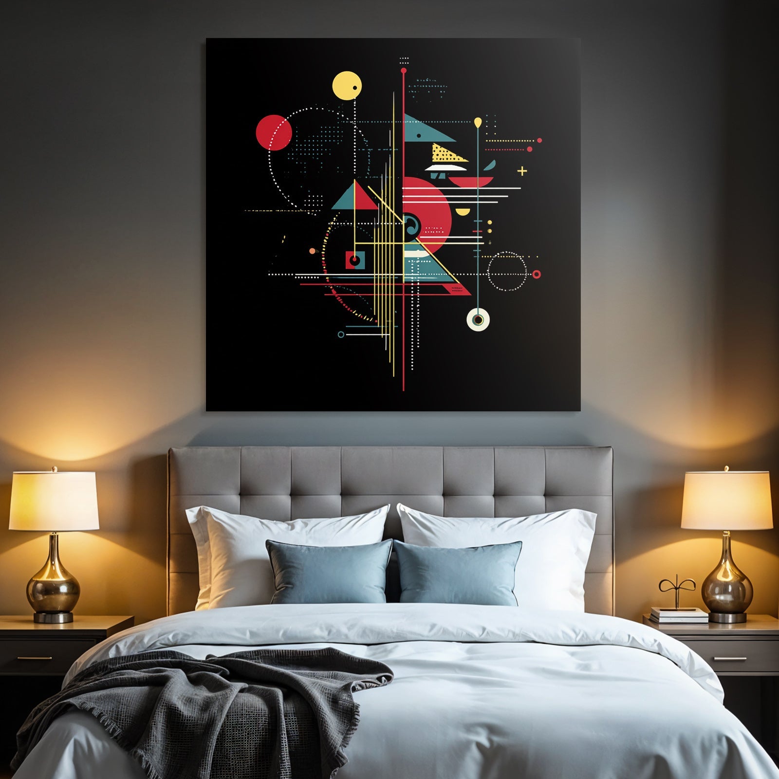 Neon Und Popfarben Abstractes Design Geometrische Formen Und Farben