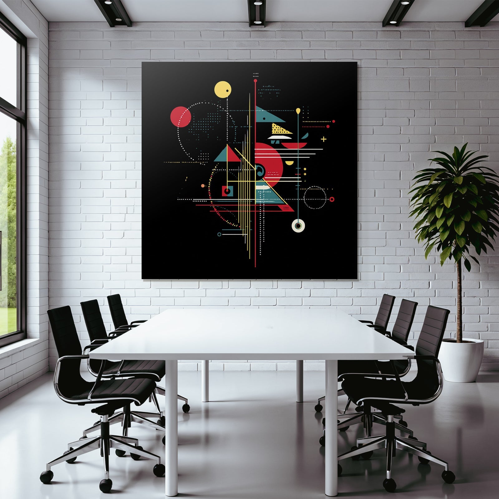 Neon Und Popfarben Abstractes Design Geometrische Formen Und Farben