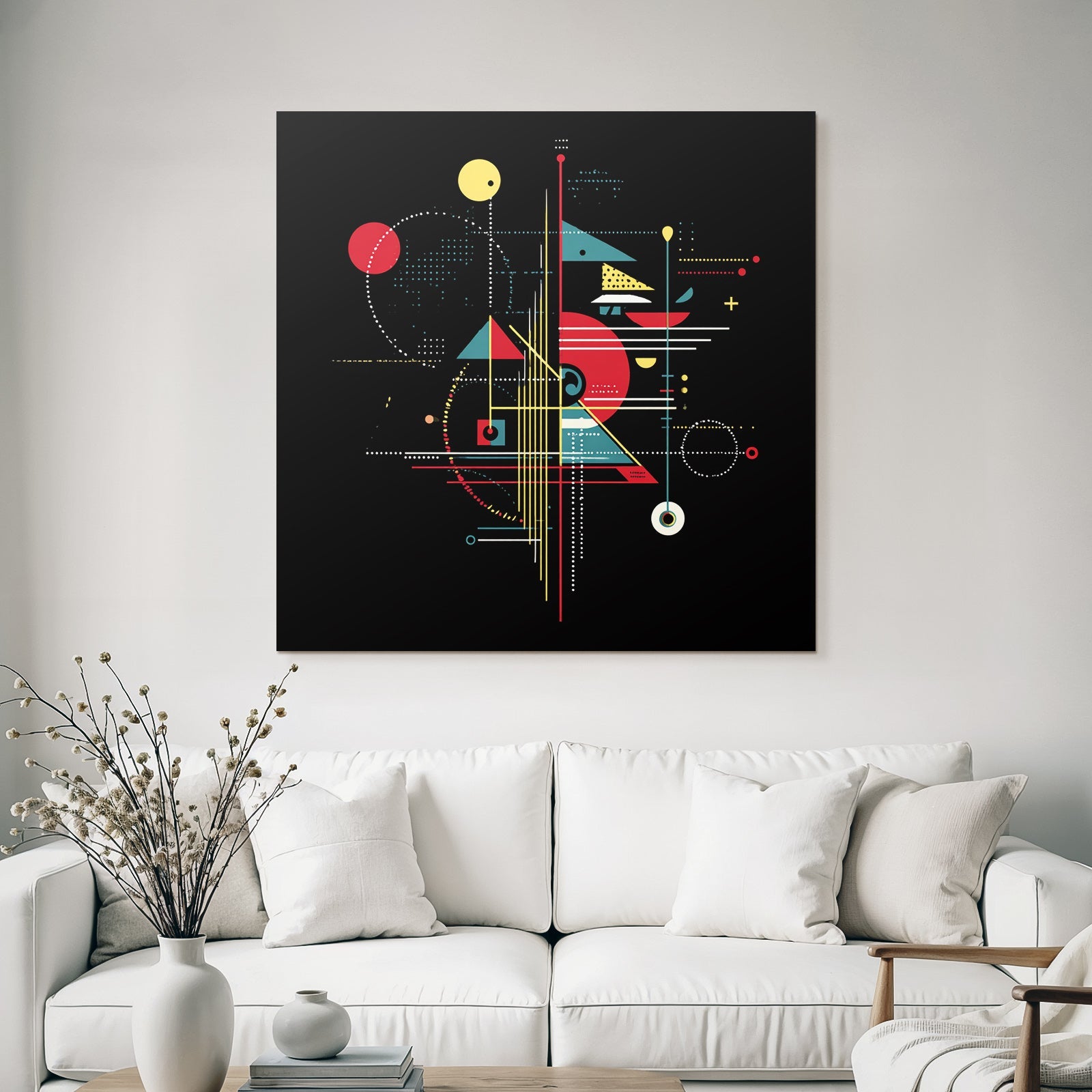 Neon Und Popfarben Abstractes Design Geometrische Formen Und Farben