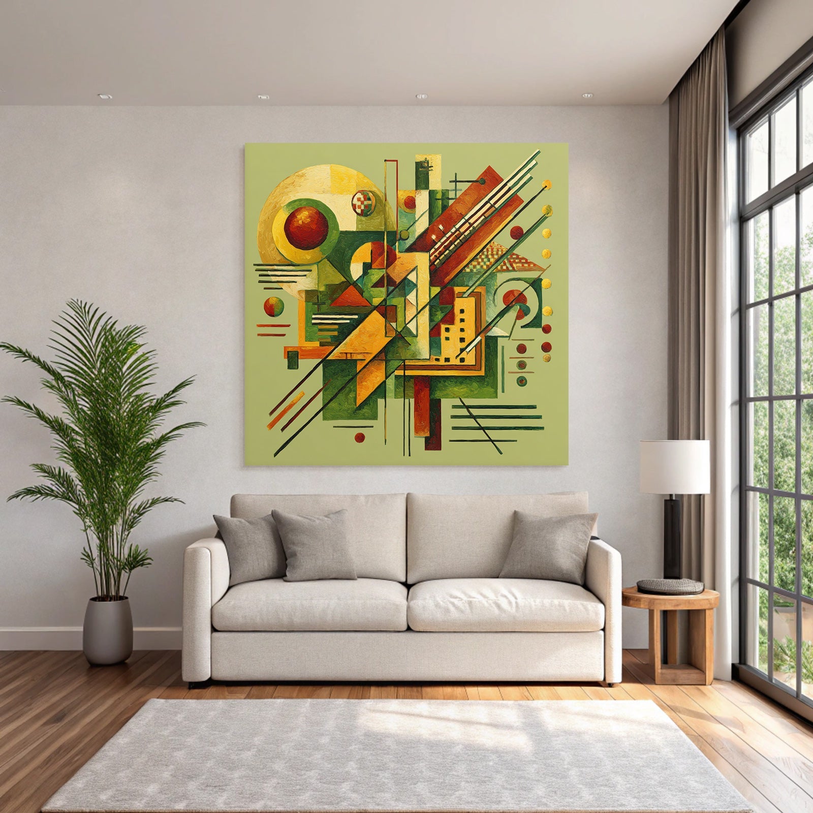 Neon Und Popfarben Abstrakte Kunst Geometrische Formen Farbpalette Dynamische Energie