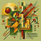Neon Und Popfarben Abstrakte Kunst Geometrische Formen Farbpalette Dynamische Energie | Neon und Popfarben | Farbenwelten