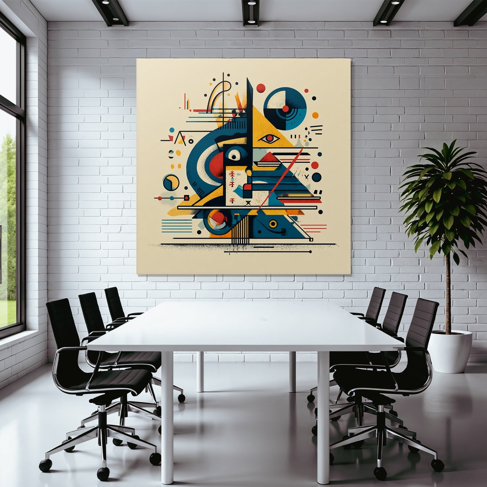 Neon Und Popfarben Abstrakte Kunst Geometrische Formen Vibrante Farben Muster