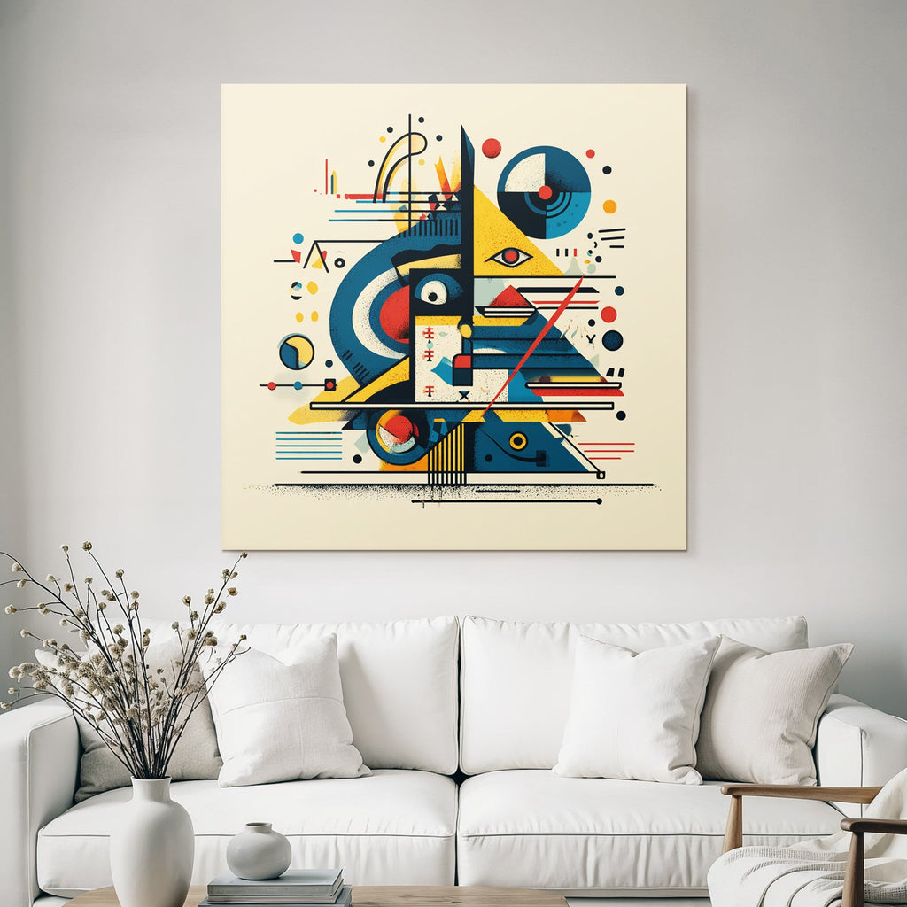 Neon Und Popfarben Abstrakte Kunst Geometrische Formen Vibrante Farben Muster